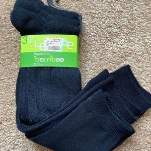 Black Knee High Socks NWT